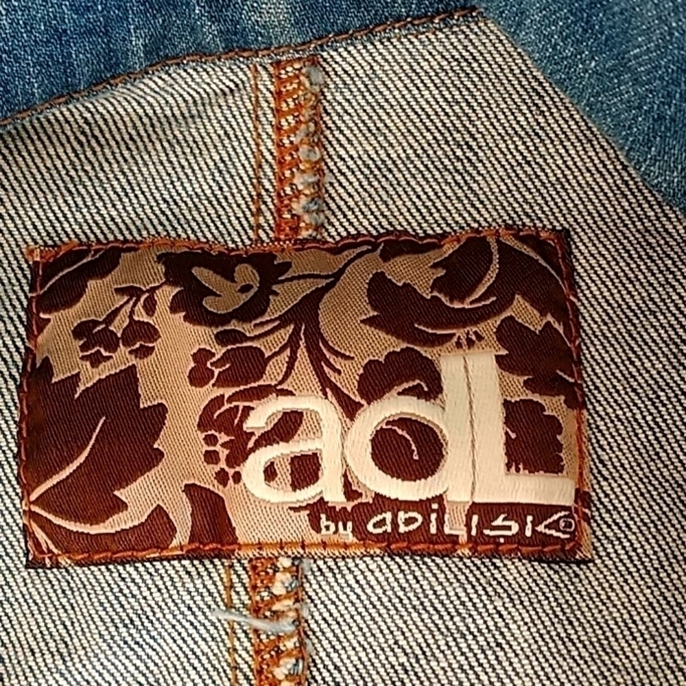 ADL by Adilisk distressed Jean With Embellishments Sz S - Picture 2 of 14